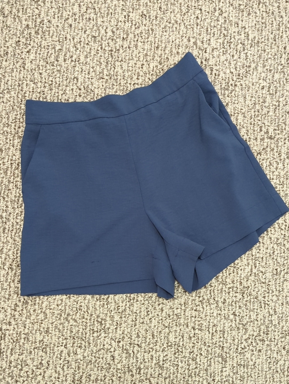 Nine West Slate Blue High-Waist Tailored Women’s Shorts